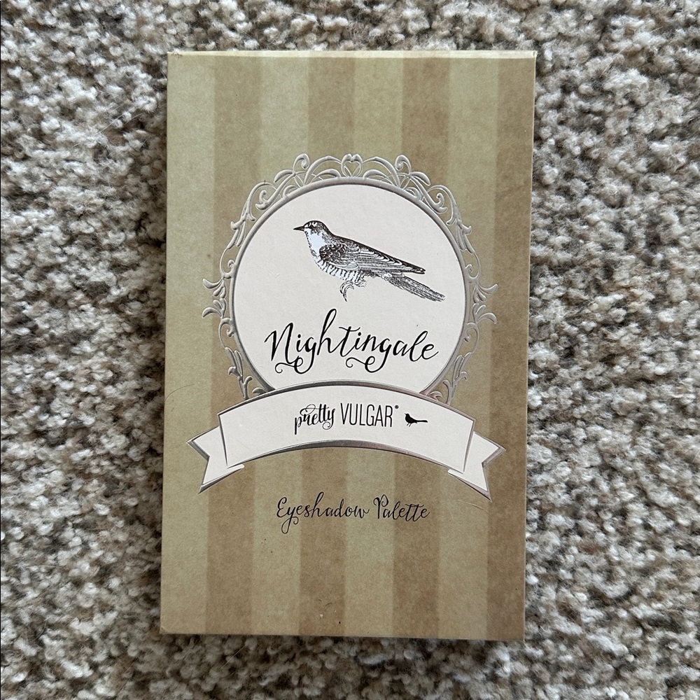 Pretty Vulgar Nightingale Eyeshadow Palette in Tan and Cream